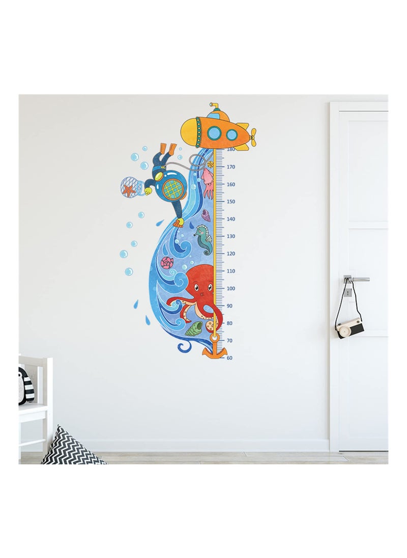 Beauenty Kids Outer Space Growth Chart Wall Decals Removable Stickers for Nursery Toddler Room Bedroom Decoration  - Image 4