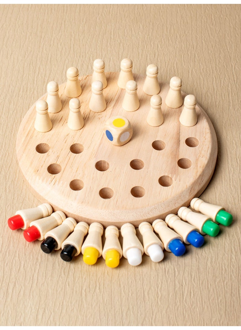 Wooden Memory Game for Kids - Brain Training Puzzle, Color Recognition & Focus Improvement | Perfect Eid Gift for Children | Interactive Educational Toy for Memory & Cognitive Skills | Safe, Durable Design - Image 2