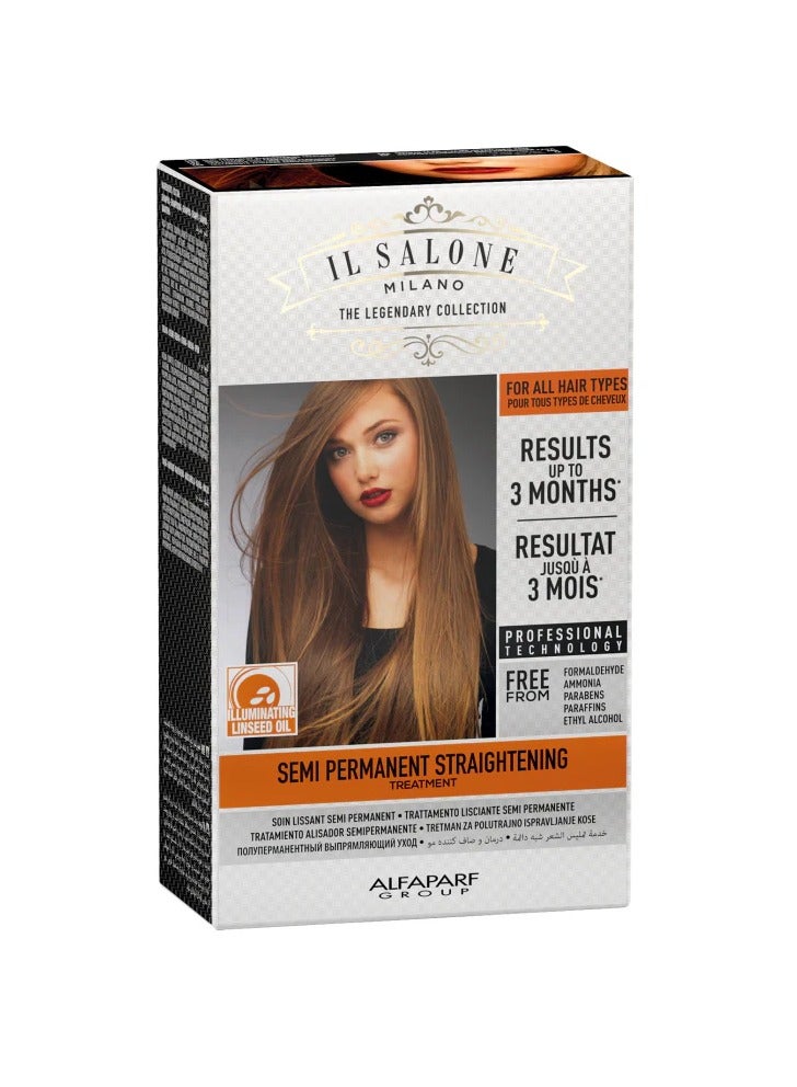 إل صالون مجموعة تمليس الشعر الخالية من الفورمالهيد والبروتين من IL Salone مع زيت بذر الكتان لجميع أنواع الشعر