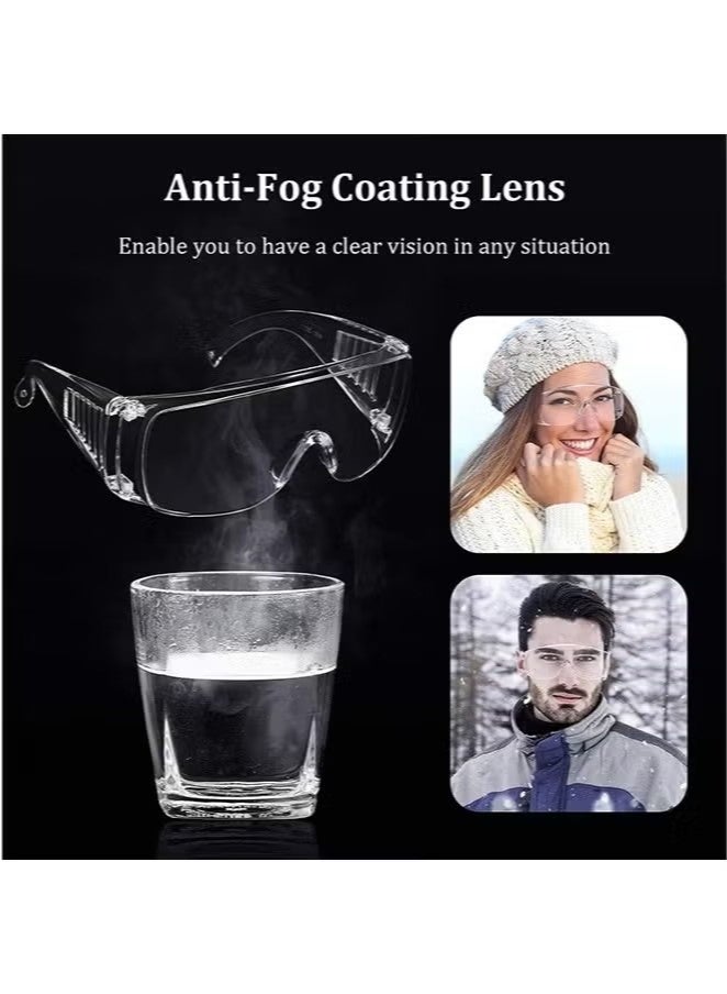 2 Pcs Clear Safety Glasses, Anti Dust Impact Scratch Resistant Splash Proof Goggles, for Shooting, Lab, Outdoor, Workplaces - Image 5