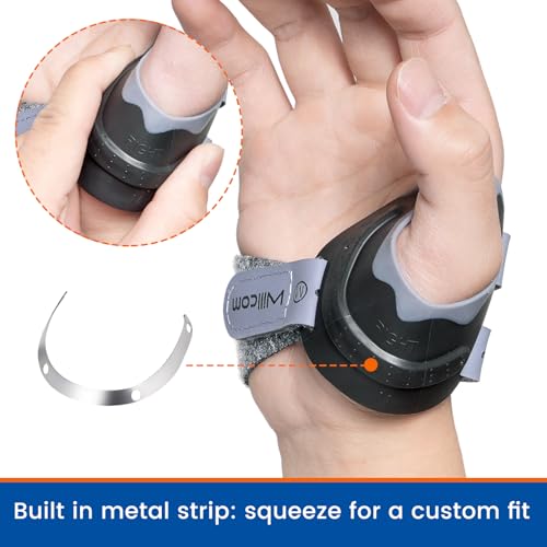 Willcom CMC Joint Thumb Stabilizer Brace for Osteoarthritis, Arthritis Pain Injury Relief Support, Spica Splint for Women and Men(Right Hand, Medium,7 3/4″- 8 7/8″) - Image 2