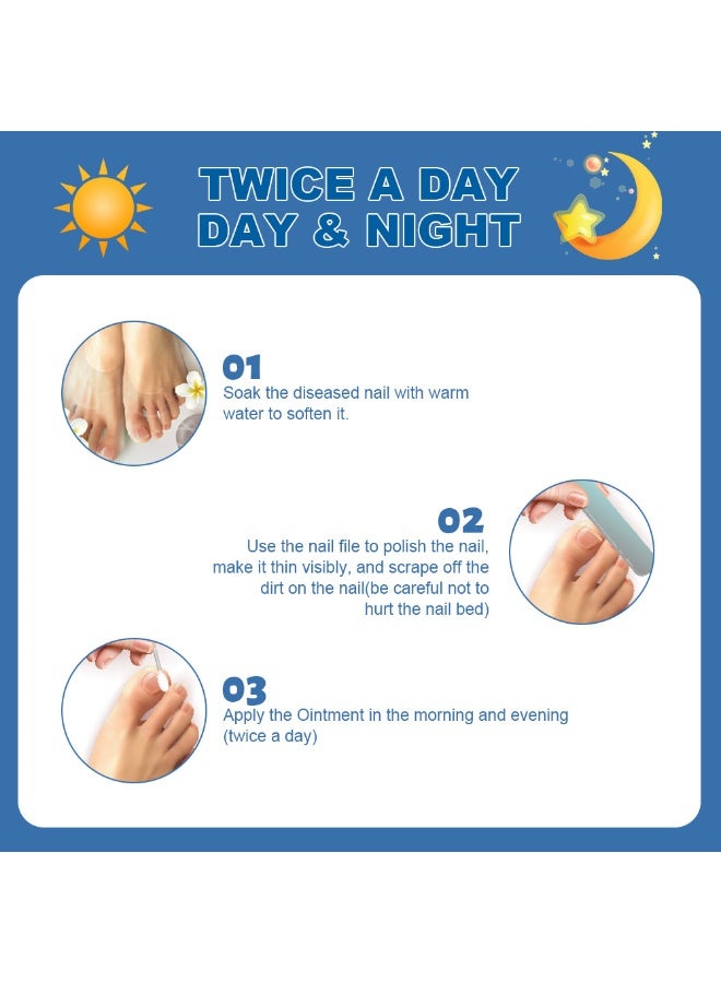 Sumifun Anti Paronychia Relief Ointments Effective Best Nail Repair Solution Ingrown Toenail Treatment Pain Relief Ointments for Damaged Thick and Discoloration Nail for Toenail Care - Image 4