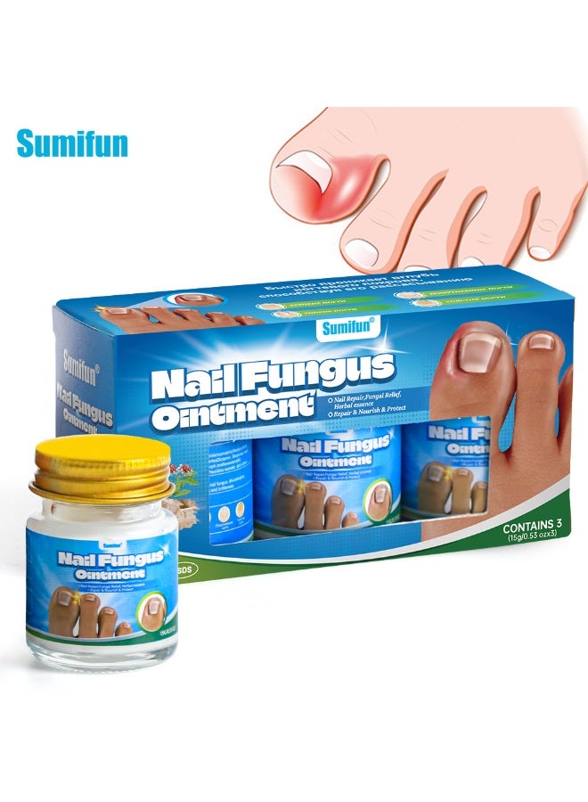 Sumifun Anti Paronychia Relief Ointments Effective Best Nail Repair Solution Ingrown Toenail Treatment Pain Relief Ointments for Damaged Thick and Discoloration Nail for Toenail Care - Image 1