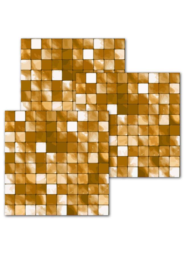 الأزرق جي دبليو 10 قطع من الستيكر الفسيفساء الأنيقة ، بلاط السيراميك ، مطبخ مقاوم للماء ، ملصقات الحائط القابلة للإزالة ، ملصقات أرضية غرفة النوم - Image 1