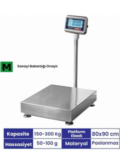 Bws 80X90 cm 300 kg Stainless Approved Weighing Scale