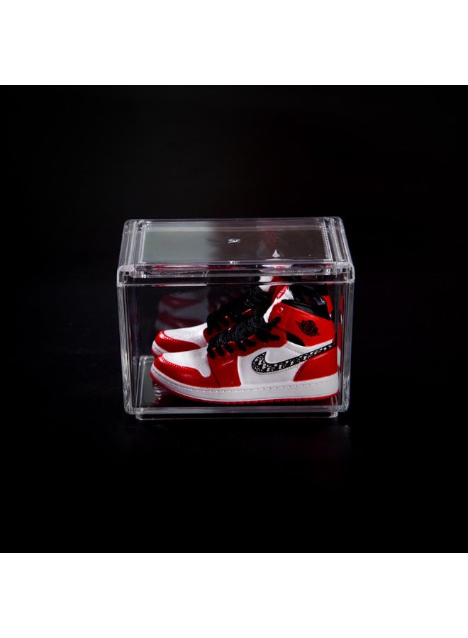 Creative Diy Model Desktop Decoration For Boys And Girls Birthday Gift Trendy Mini AJ Sneakers Shoes Wall-Color:1Di Ao (white And Red) - Image 1