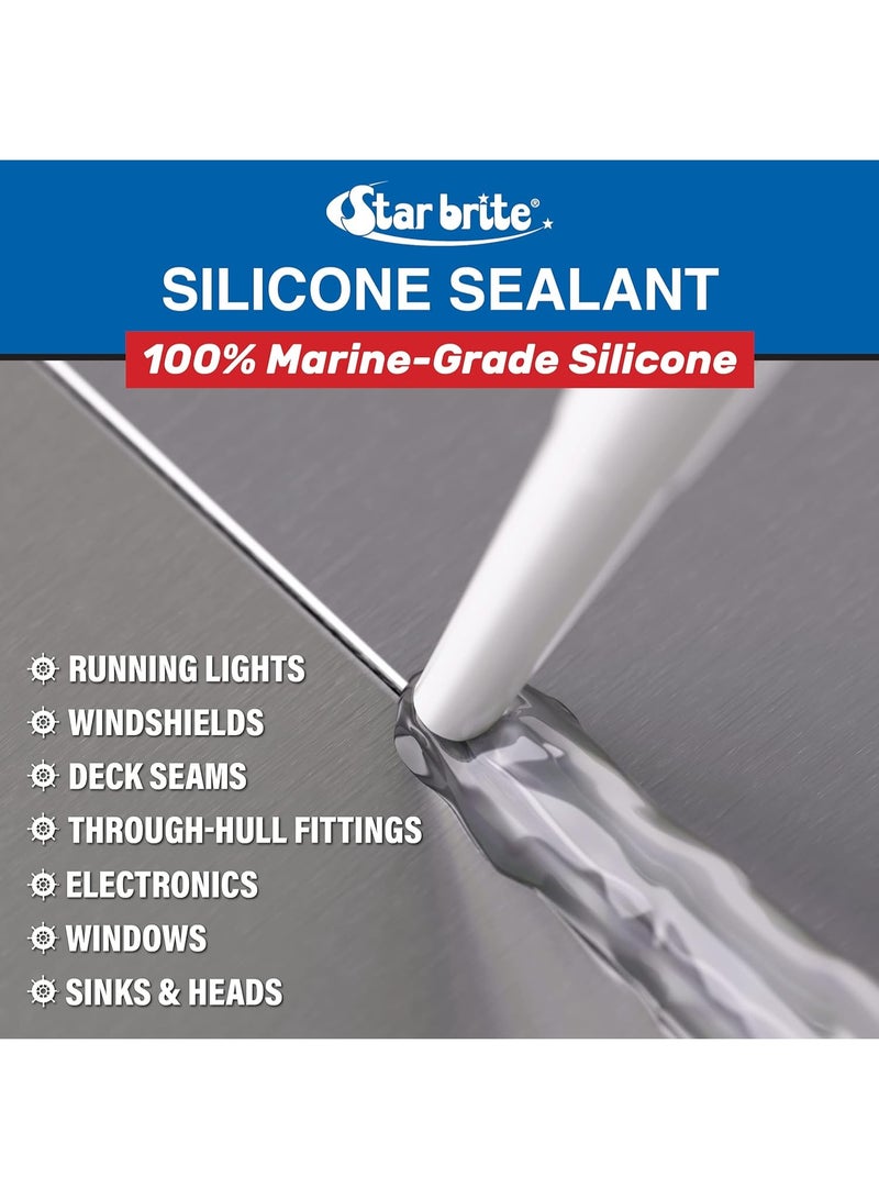 Star Brite Star brite 82101 Silicone Sealant - 2.8 oz., White  - Image 3
