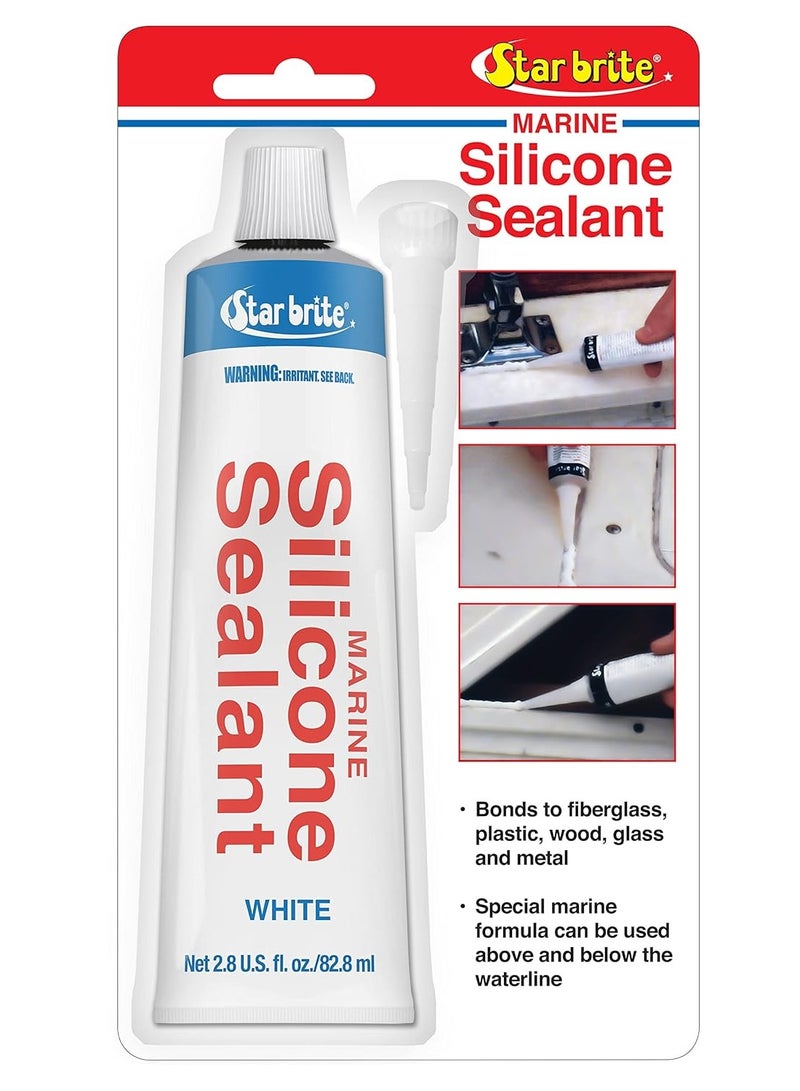 Star Brite Star brite 82101 Silicone Sealant - 2.8 oz., White  - Image 1