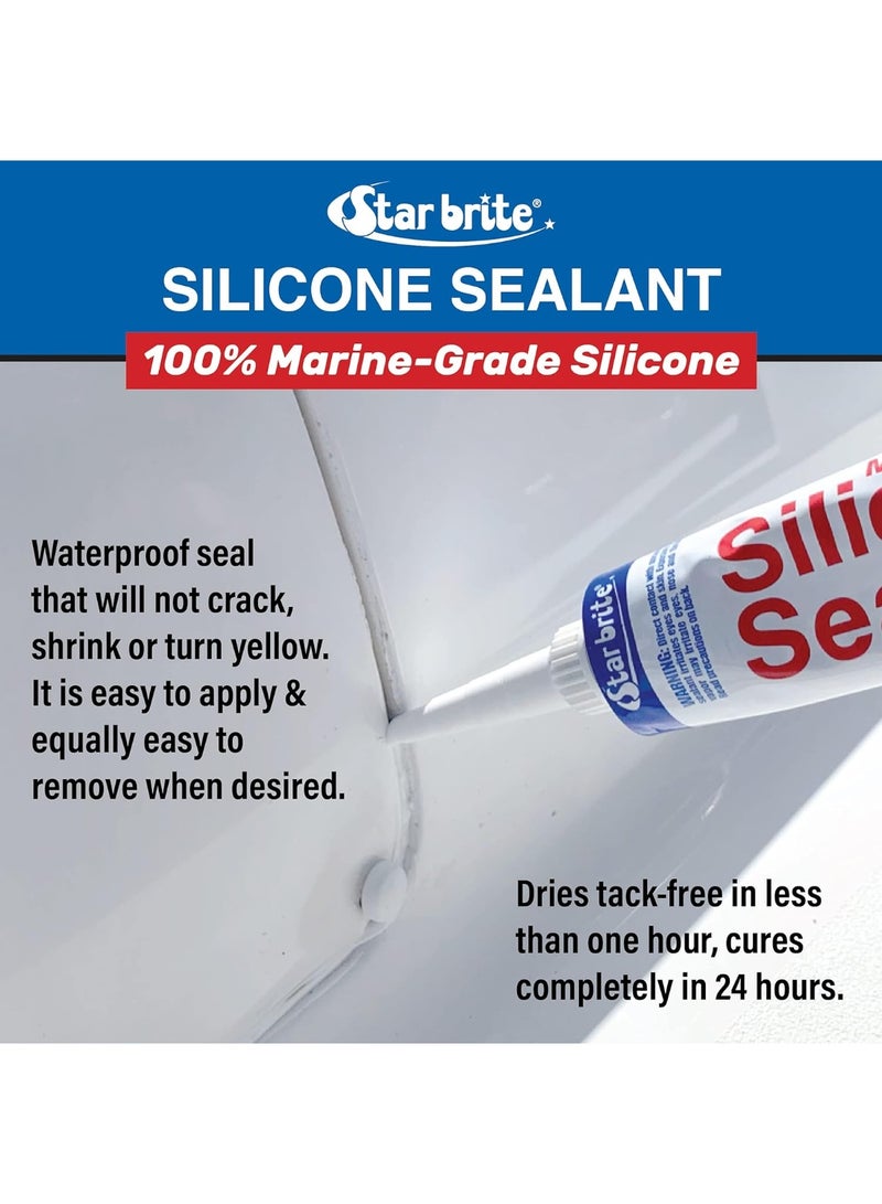 Star Brite Star brite 82101 Silicone Sealant - 2.8 oz., White  - Image 4