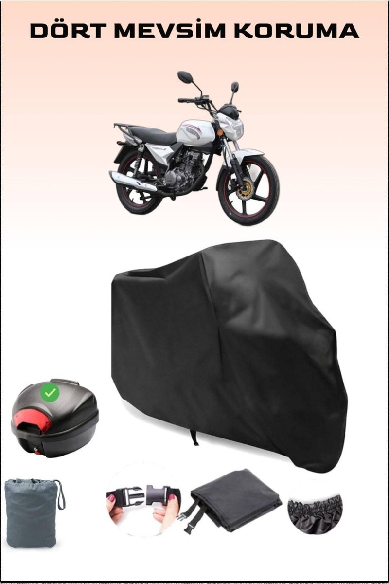 Breen Kuba Razore 100 Rear Bag Compatible Black Motorcycle Canvas Waterproof Durable Fabric - Image 1
