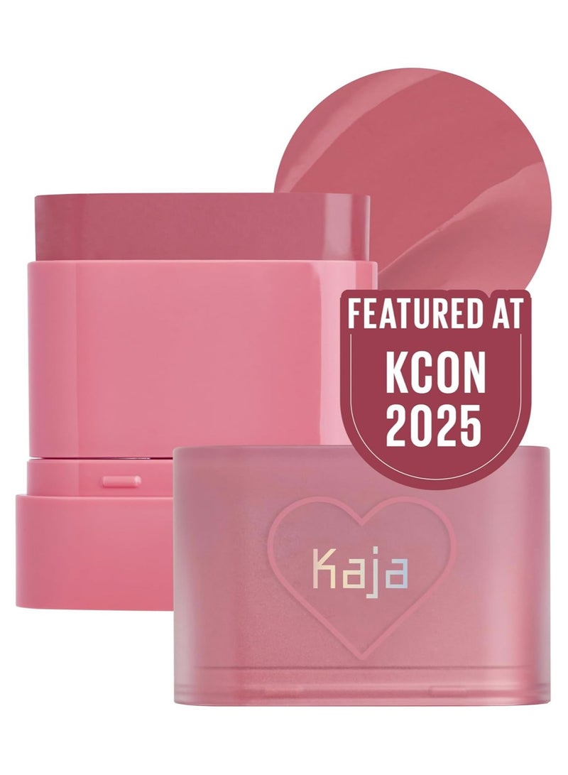 KAJA Dewy Bar Cheeks & Lip – Fig Smoothie - Creamy Blusher Stick with Vitamin & Hyaluronic Acid, Moisturizing & Easy Blend - Image 1