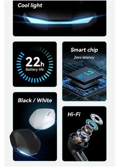 BWOO Bwoo ENC In-ear Wireless Earbuds BT V5.3 for Gaming with long Battery Life  - Image 5