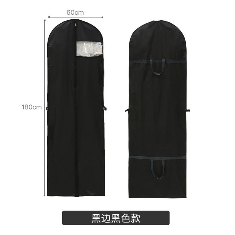 Large Home Garment Dust Cover Foldable Black Side Black style 