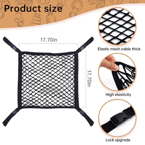 XGKHOM Toddler Tower Safety Net, Toddler Learning Tower Safety Net for Enhanced Safety and Convenience, Double Layer Design with Storage Function, Ideal for Kids Kitchen Play and Learning Activities - Image 2
