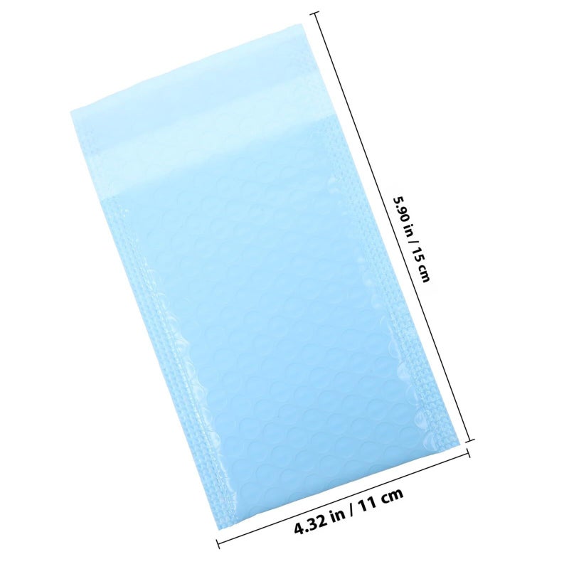 100 Pcs Bubble Mailers 11x15 Inch Self Seal Thickened Shipping Bags Milk Blue Mailing Pouches for Clothing - Image 3