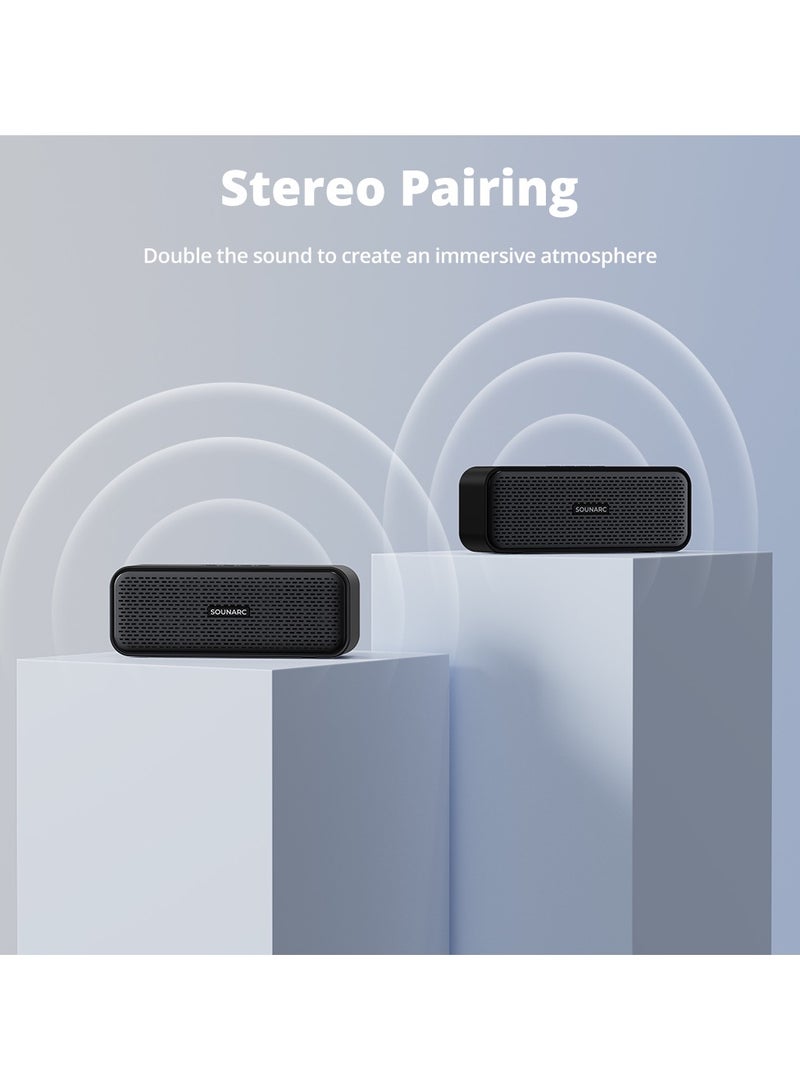 SOUNARC P2 IPX5 Bluetooth Speaker with Bluetooth 5.3, 10W Stereo Sound, Upto 15 Hours of Playtime - Image 5