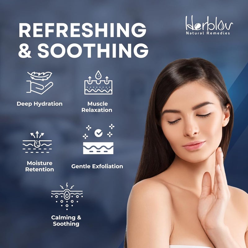 Herblov صابون المغنيسيوم من البحر الأحمر لتنظيف عميق وترطيب الجسم لصابون الاستحمام لجميع أنواع البشرة - Image 3