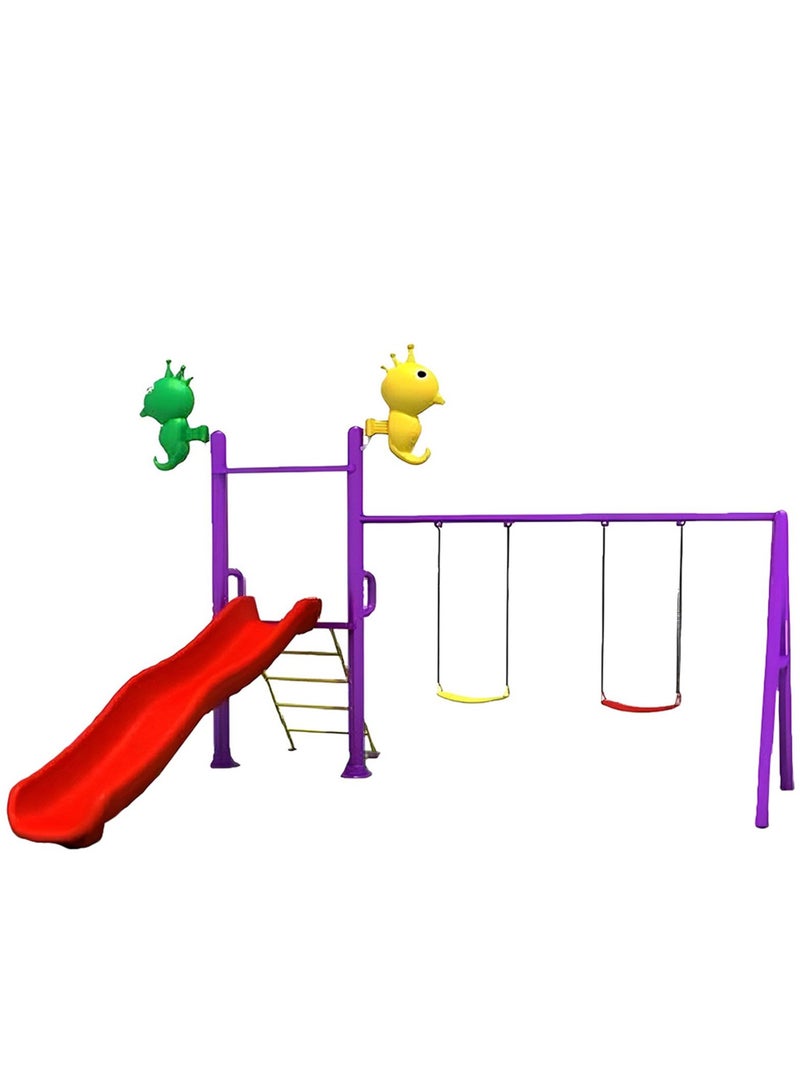 Myts - Outdoor Playcentre with Slide & 2 Swings - Small - Image 1