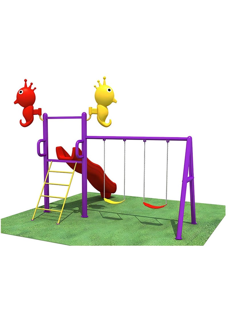 Myts - Outdoor Playcentre with Slide & 2 Swings - Small - Image 2