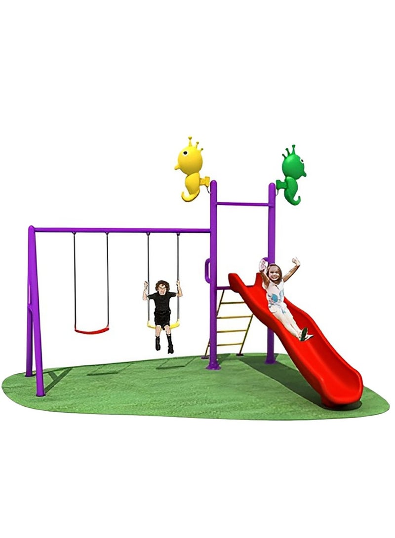 Myts - Outdoor Playcentre with Slide & 2 Swings - Small - Image 4
