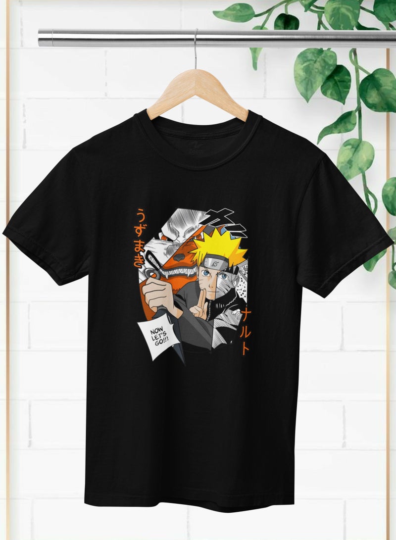 ZOOM تصميم تي شيرت ناروتو الآن لنذهب من أجل الراحة