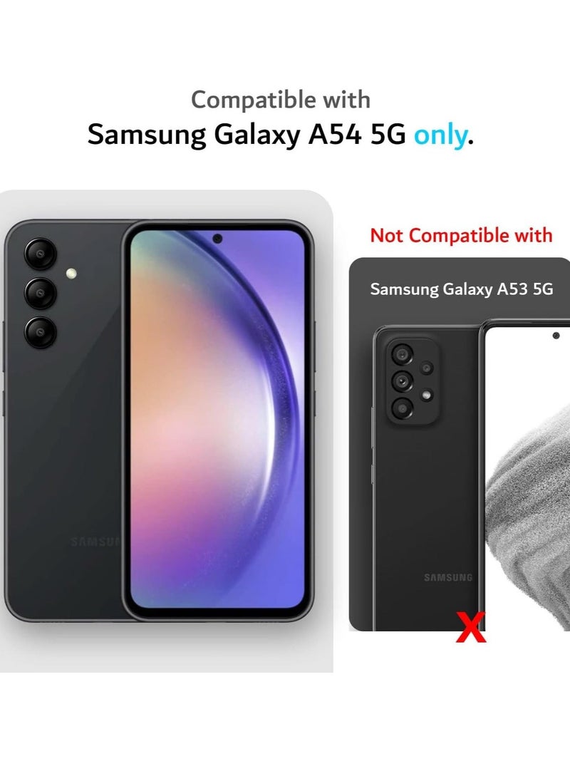 Raxoom Shockproof Green TPU Liquid Silicone Case for Samsung Galaxy A54 5G: Includes 2 Tempered Glass Protective Films - Image 2