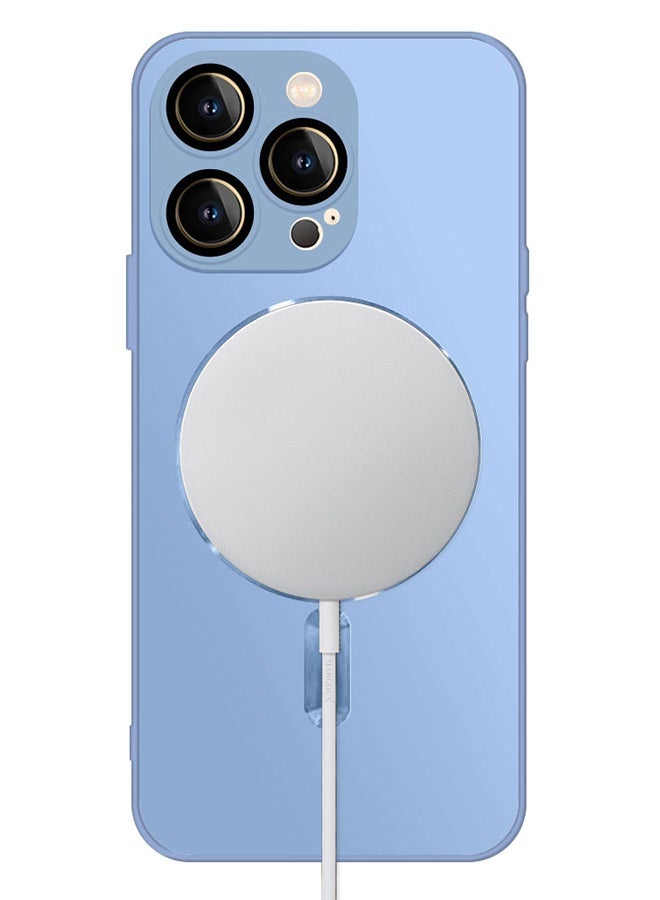 CATANES iphone 13 Pro Case and Cover With MagSafe Built-in High-Grade TPU Material Sky Blue - Image 2