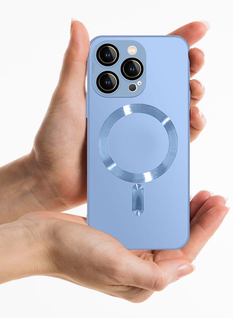 CATANES iphone 13 Pro Case and Cover With MagSafe Built-in High-Grade TPU Material Sky Blue - Image 5