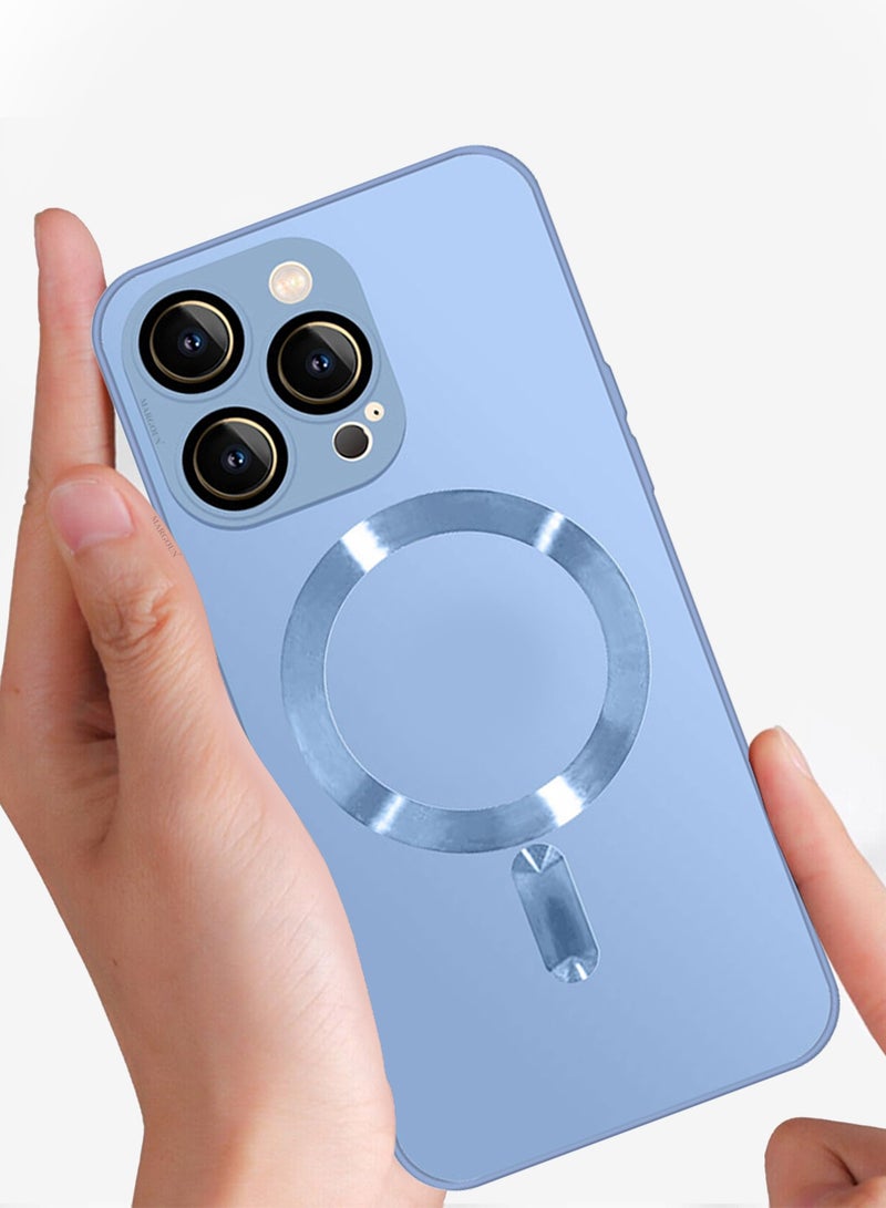 CATANES iphone 13 Pro Case and Cover With MagSafe Built-in High-Grade TPU Material Sky Blue - Image 4