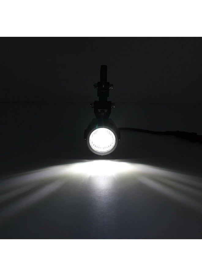 Generic Pair of Motorcycle Headlight Fog Lights with Mounting Bracket - Image 3