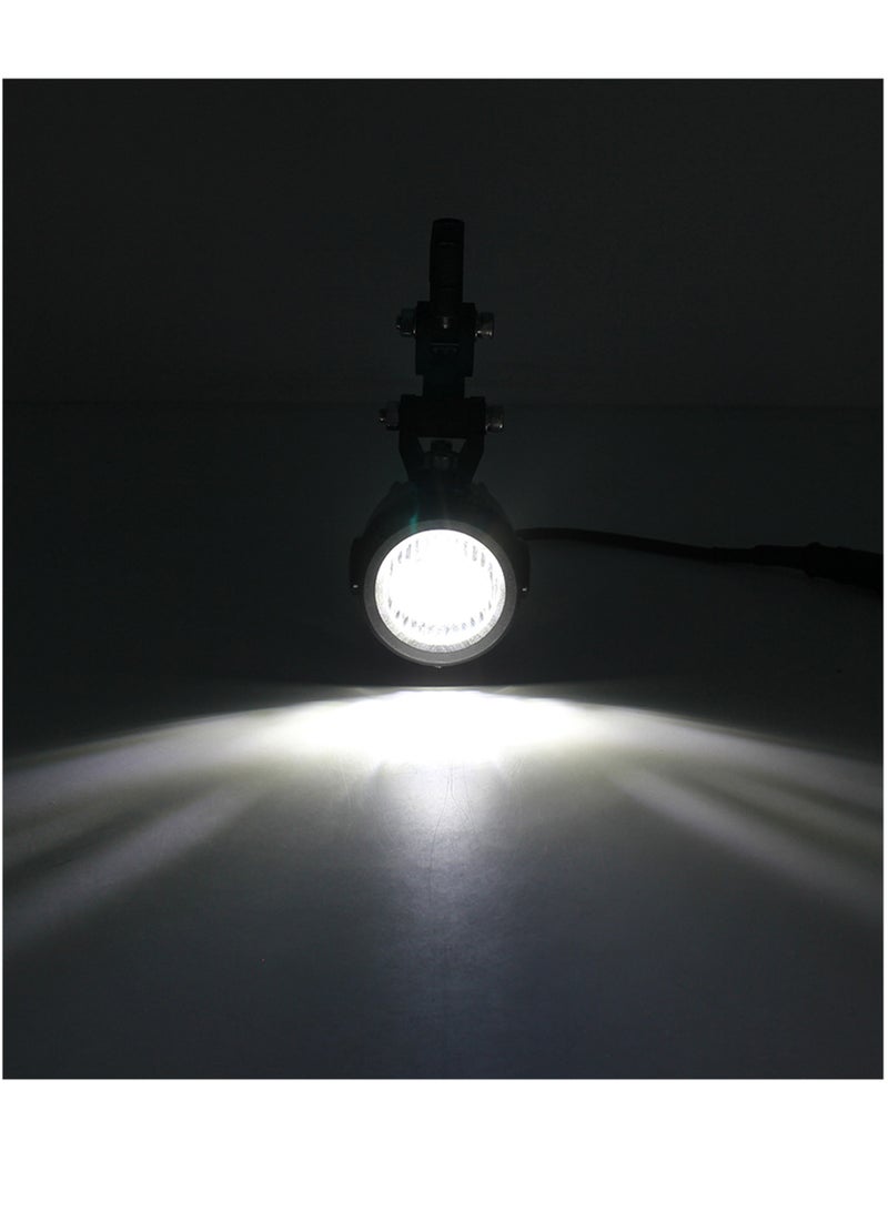 Generic Pair of Motorcycle Headlight Fog Light Safety Lamps with Fog Mount Bracket  - Image 5