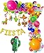 KONGKI Mexican Fiesta Party Decor Balloon Arch KitFiesta Balloons Taco Decor Mexican Theme Party Decor with Cactus Llama Foil Balloons Swirls Perfect for Cinco de Mayo Birthday Fiesta Celebrations - Image 3