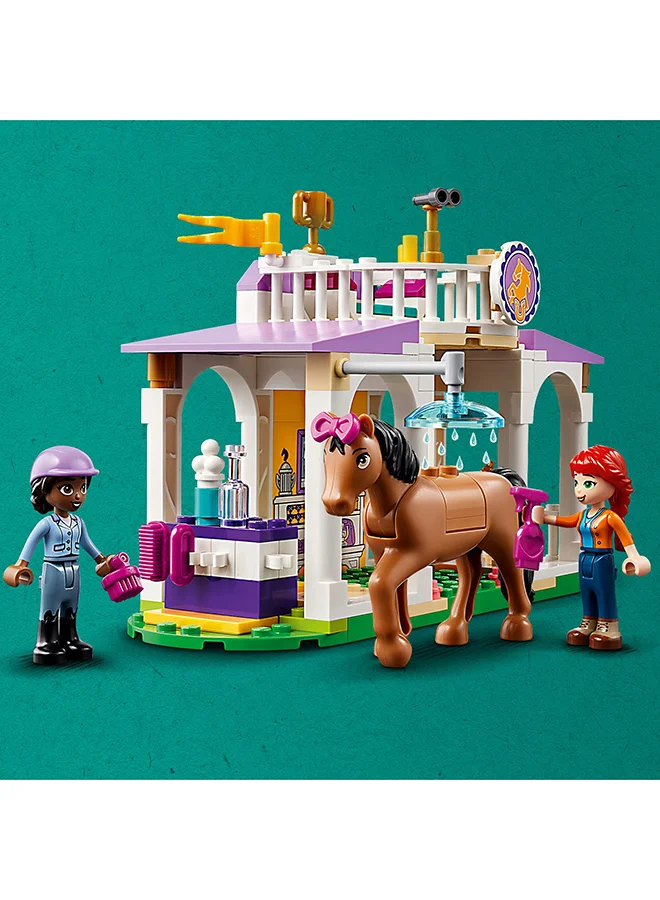LEGO Friends Horse Training 41746 Building Toy Set; Creative Fun for Ages 4+; With 2 Mini-Dolls, Stable, 2 Horse Characters and Animal Care Accessories (134 Pieces)