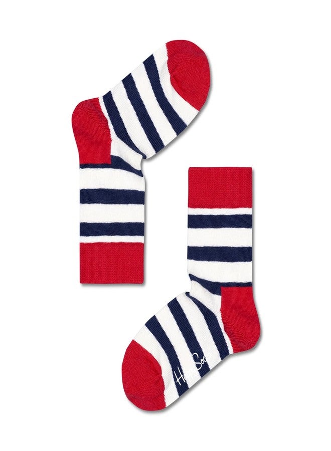 Happy Socks Kids Striped Sensation Socks | Playful & Stylish Unisex Crew Socks|4-6Years - Image 1