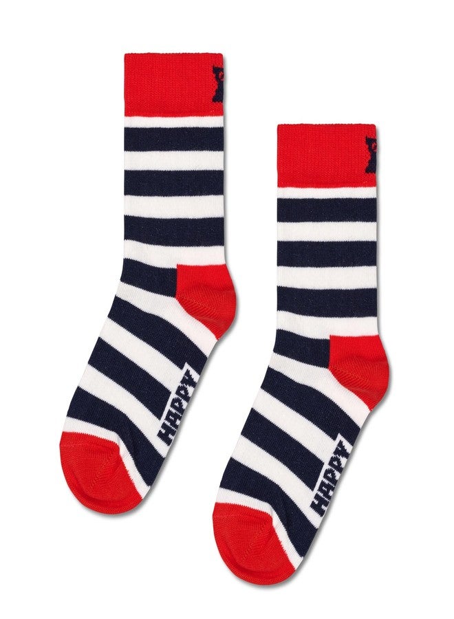 Happy Socks Kids Striped Sensation Socks | Playful & Stylish Unisex Crew Socks|4-6Years - Image 2