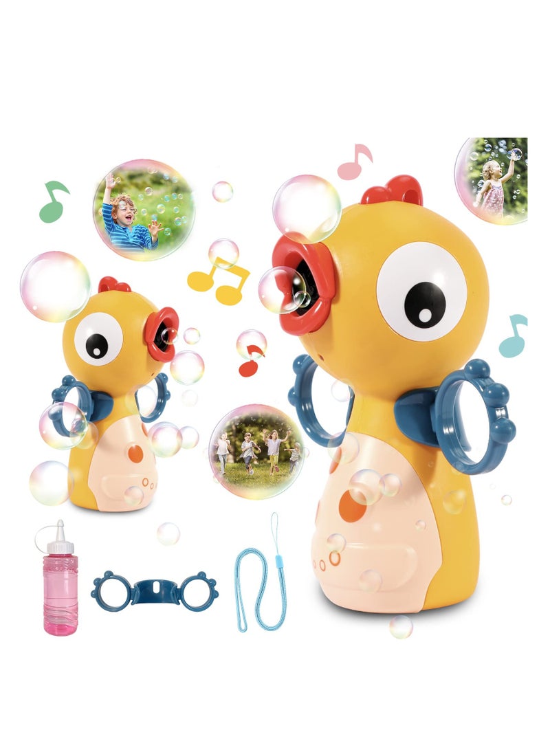 Bubble Machine Maker Blower for Kids Light Music Cool Toys Gift Huge Amount Automatic Boys and Girls Outdoor Play  - Image 1
