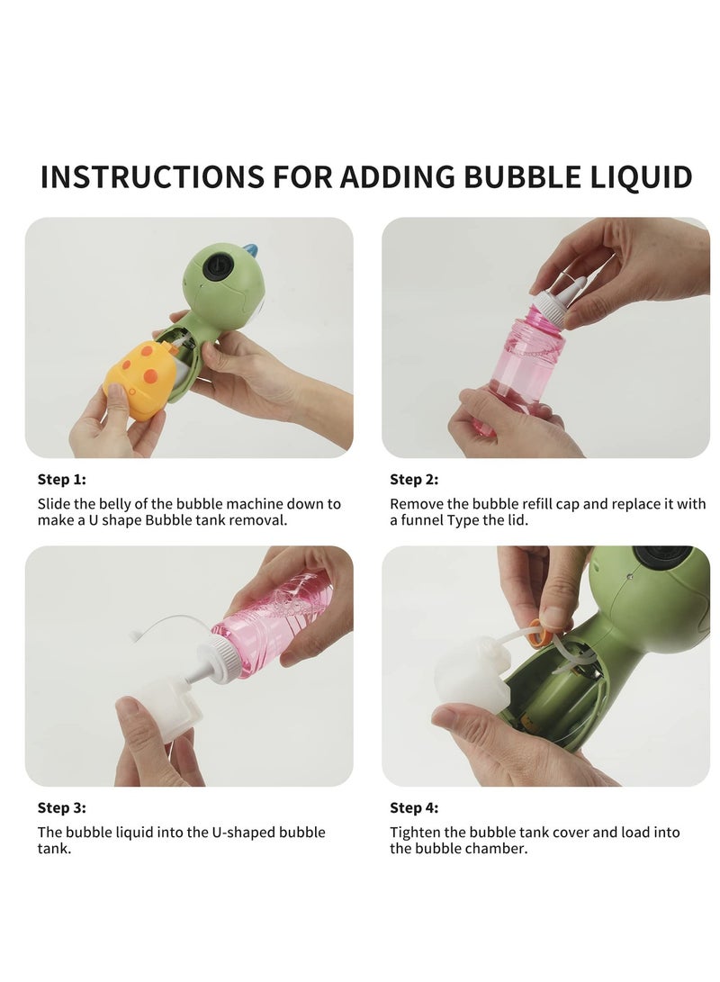 Bubble Machine Maker Blower for Kids Light Music Cool Toys Gift Huge Amount Automatic Boys and Girls Outdoor Play  - Image 5