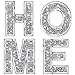 ZOLAPI 4 pcs Independent Letters Home.Glam Crystal Diamond Letters.Silver Mirror Glass Home Decoration for Wall, - Image 2