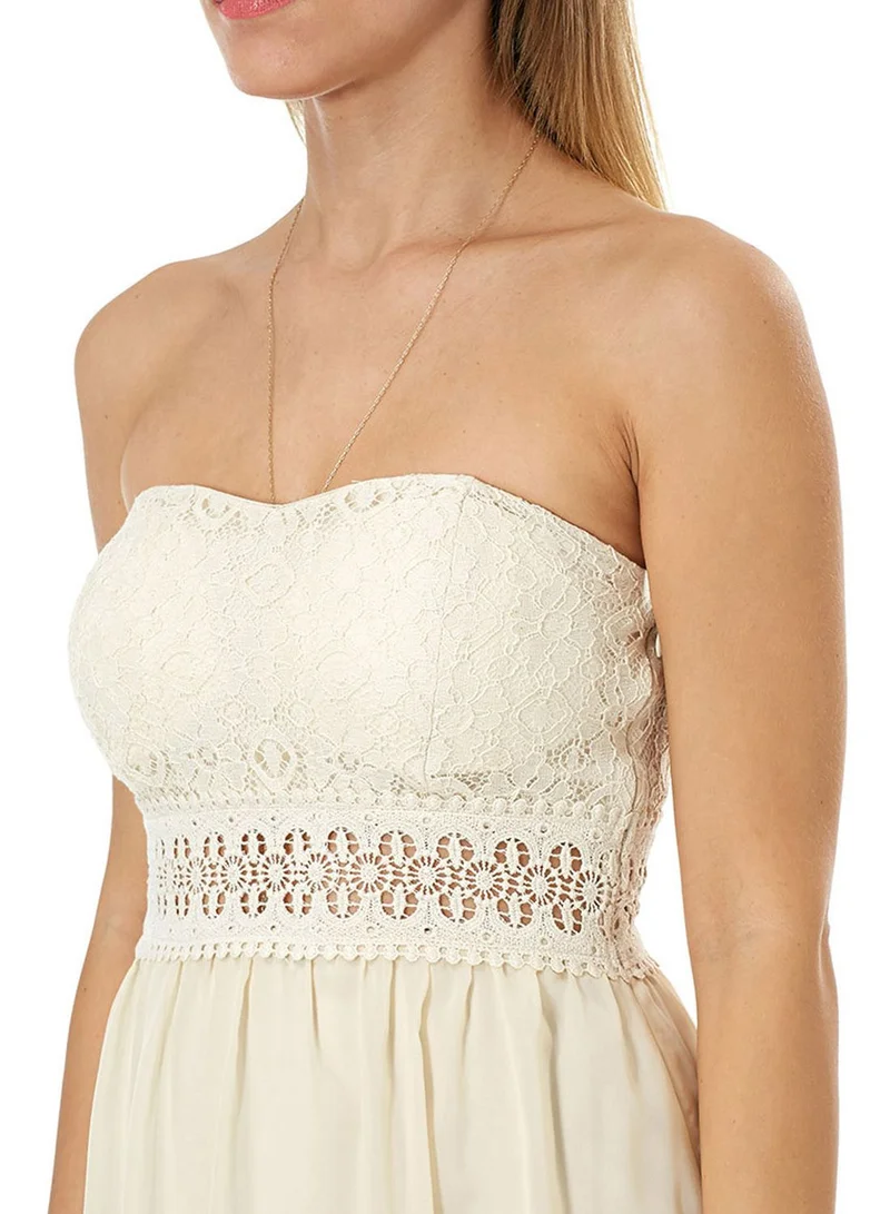 Ginger Detailed Tube Dress