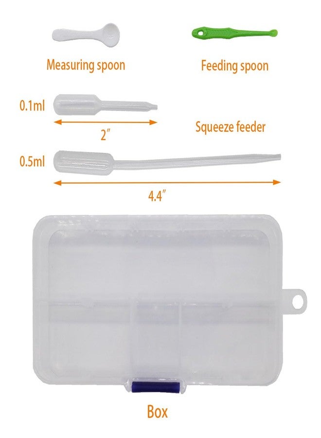 FOIBURELY Baby Bird Gouldian Zebra Finch Canary Society Bird Pet Hand Rearing Feeding Syringes Crop Tubes (9Pcs) - Image 4