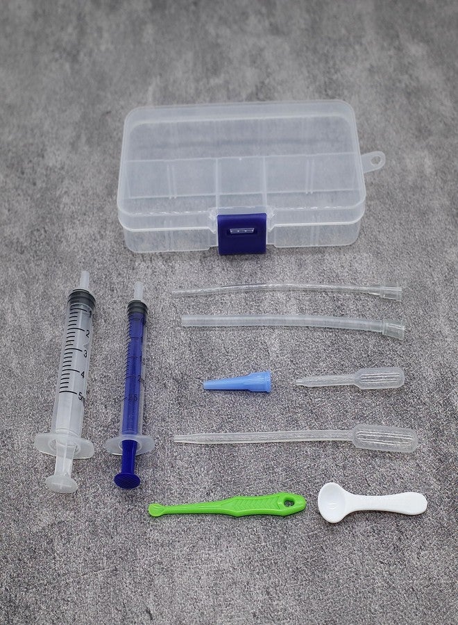FOIBURELY Baby Bird Gouldian Zebra Finch Canary Society Bird Pet Hand Rearing Feeding Syringes Crop Tubes (9Pcs) - Image 5