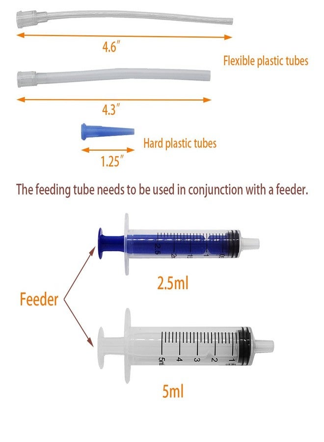 FOIBURELY Baby Bird Gouldian Zebra Finch Canary Society Bird Pet Hand Rearing Feeding Syringes Crop Tubes (9Pcs) - Image 3