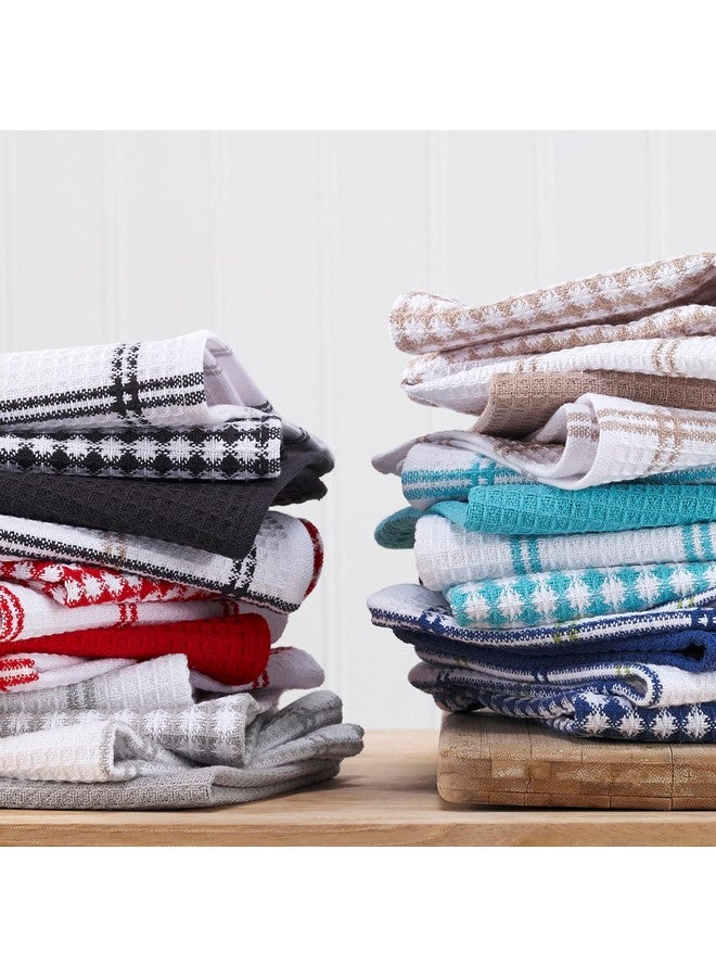 T-fal Premium Waffle Dish Cloths (8-Pack), 12"x13" Highly Absorbent, Super Soft Long Lasting 100% Cotton Flat Waffle Dish Towel for Washing Dishes, Cool - Image 3