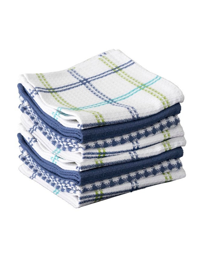 T-fal Premium Waffle Dish Cloths (8-Pack), 12"x13" Highly Absorbent, Super Soft Long Lasting 100% Cotton Flat Waffle Dish Towel for Washing Dishes, Cool - Image 1