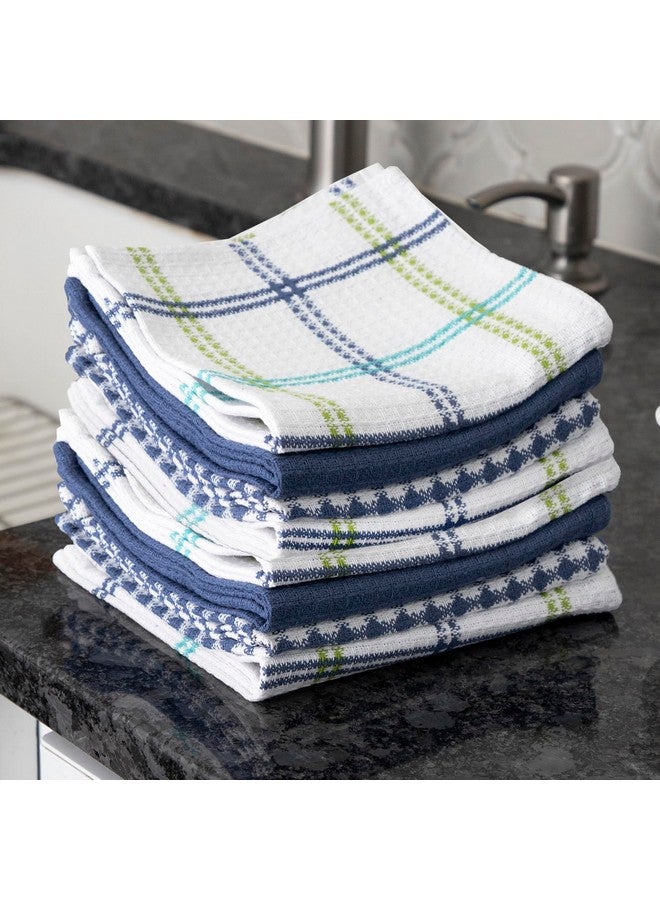 T-fal Premium Waffle Dish Cloths (8-Pack), 12"x13" Highly Absorbent, Super Soft Long Lasting 100% Cotton Flat Waffle Dish Towel for Washing Dishes, Cool - Image 2