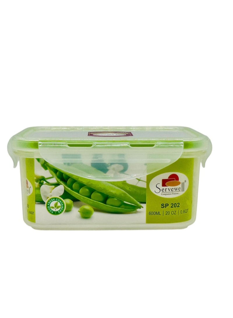 SERVEWELL Rectangular Food Container 600ml- SF9133 - Image 1