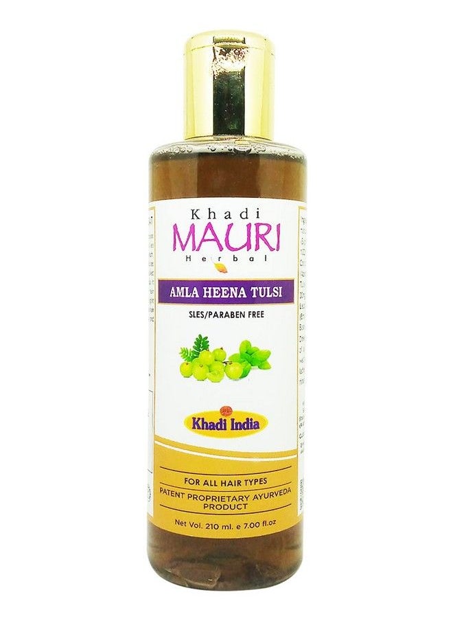 Khadi MAURI Amla Henna Tulsi Shampoo (Sles/Paraben Free) Pack Of 1 (210 Ml)  - Image 2