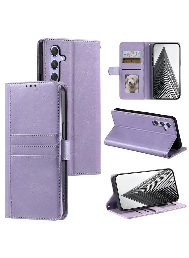 اس-توب جراب هاتف جلدي بسيط لهاتف Samsung Galaxy A16 5G، محفظة بسعة 6 بطاقات - Image 1