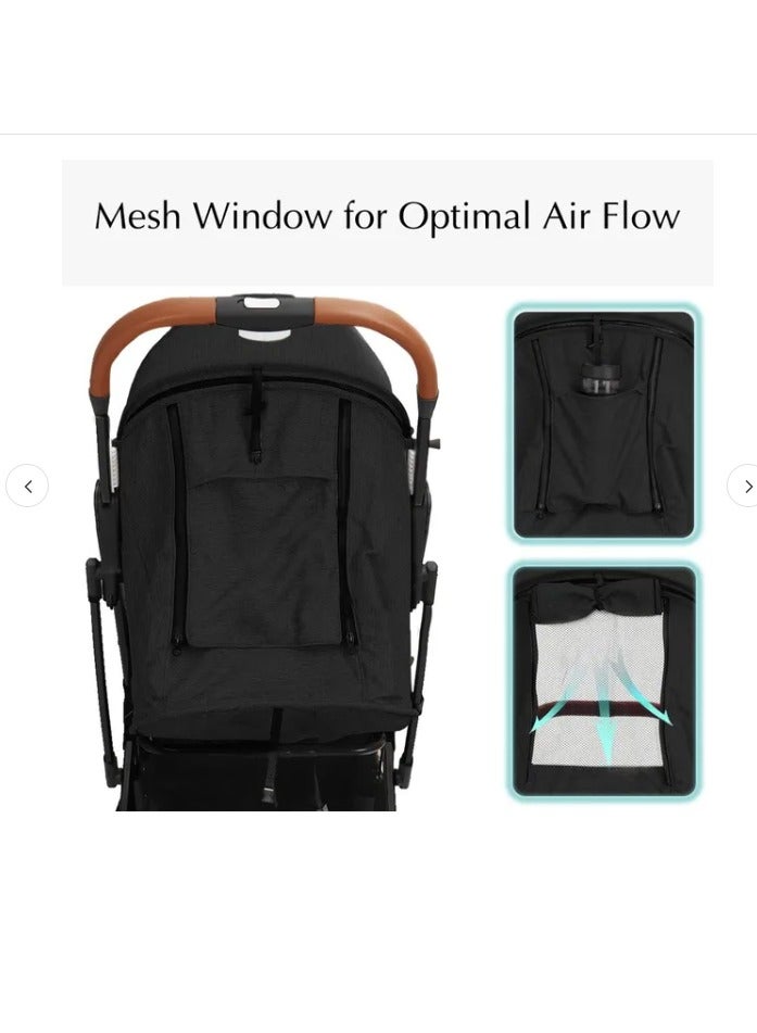 جينتيك عربة أطفال خفيفة الوزن ومحمولة للسفر - باللون الأزرق - Image 4