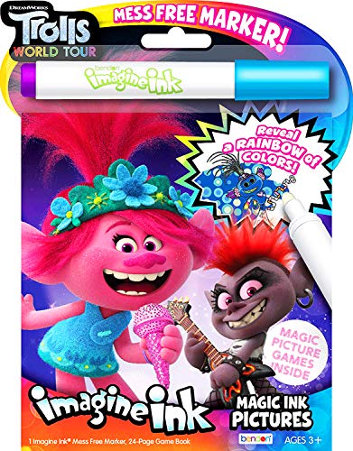 Imagine Ink Magic Pictures Coloring Activity Books Set - Moana, Trolls World Tour & Frozen II - Image 4